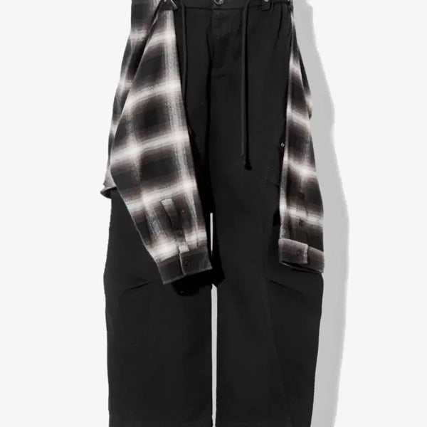 [BUNJANG] Code Check Lab Detachable Pants BK / 코드 체크 랩 디테쳐블 팬츠_BK