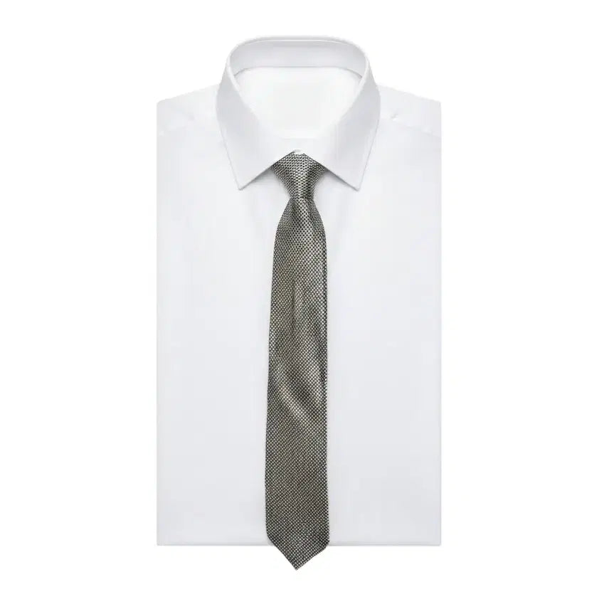 [BUNJANG] Daks Ivory Patterned Necktie / 닥스 아이보리 패턴 넥타이