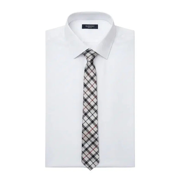 [BUNJANG] LANCETTI Checkered Silk Necktie / 란체티 체크패턴 실크 넥타이