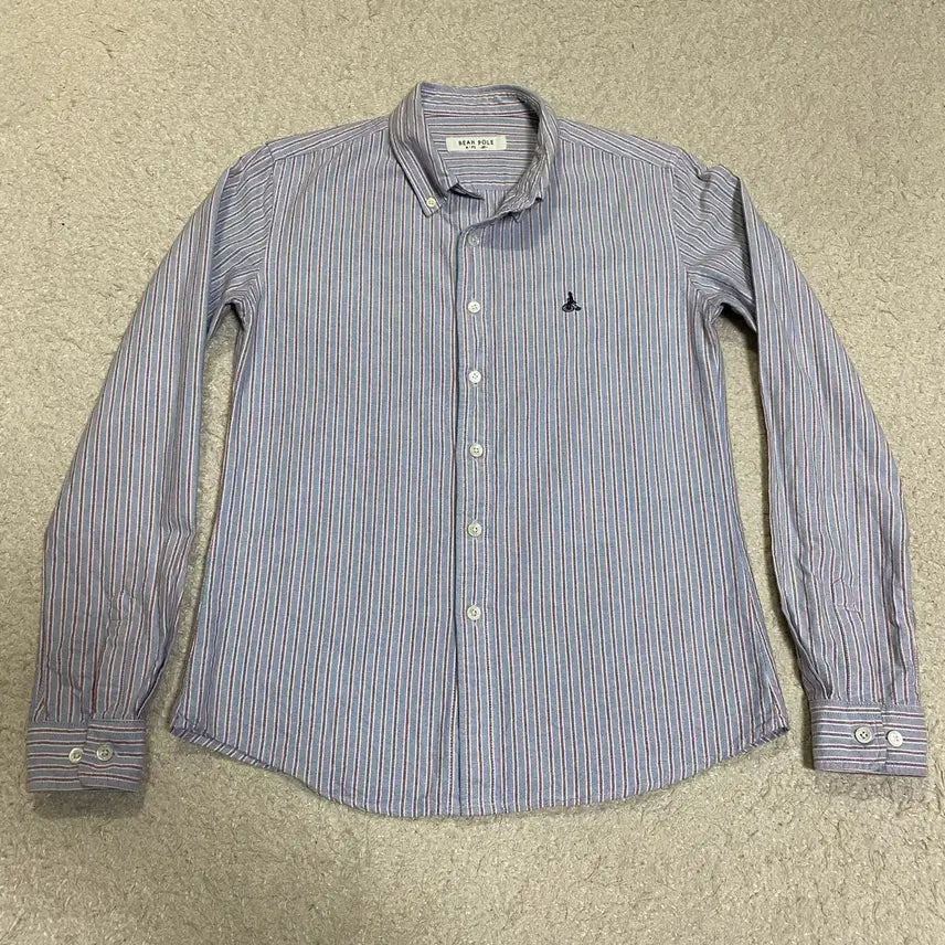 [BUNJANG] Beanpole Striped Long-Sleeve Shirt Size 85 / 빈폴 스트라이프 긴팔 셔츠 85