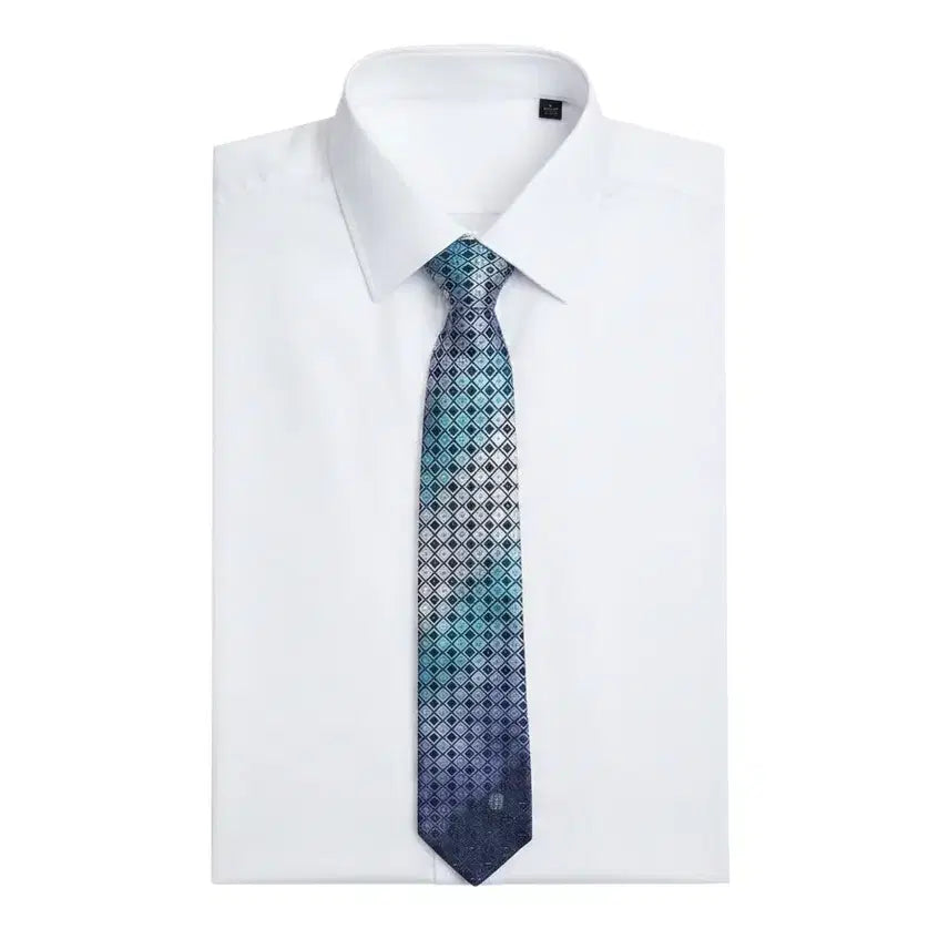 [BUNJANG] Daks Diamond Pattern Wool Tie / 닥스 다이아패턴 견 넥타이