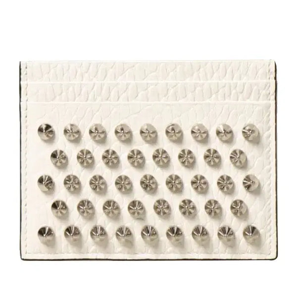 [BUNJANG] Christian Louboutin Kios Stud Card Holder White / 크리스찬 루부탱 키오스 스터드 카드지갑 공용 3205078 H924
