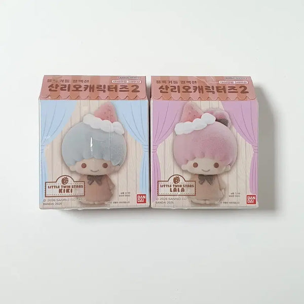 [BUNJANG] Sanrio Characters Floky Doll Vol. 2 Ichigo Series Kiki & Lala Bundle Set / 산리오 캐릭터즈 플로키돌 2탄 이치고 시리즈 키키 & 라라 판매