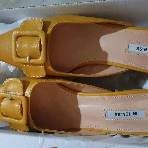[BUNJANG] Elcanto Intense Mule Yellow Shoes / 엘칸토 인텐스 뮬 235 옐로우 새제품