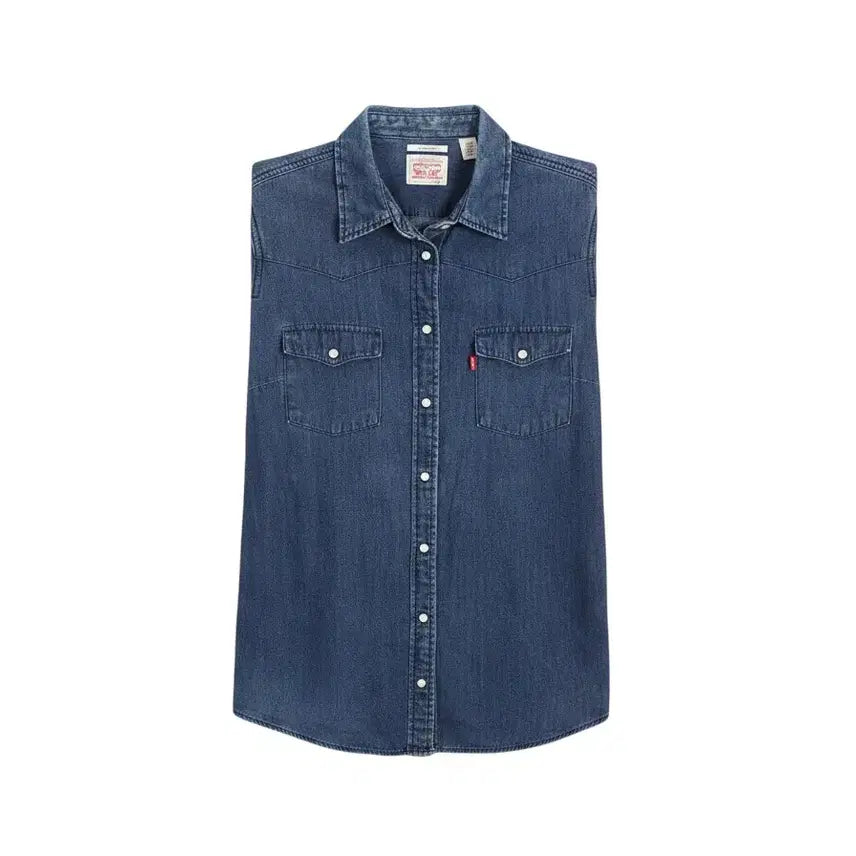 [BUNJANG] Levi's Classic Fit Denim Shirt / 여성M/ 리바이스 클래식핏 데님 셔츠남방