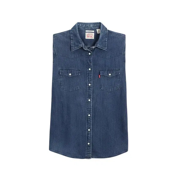 [BUNJANG] Levi's Classic Fit Denim Shirt / 여성M/ 리바이스 클래식핏 데님 셔츠남방