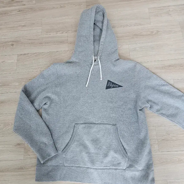 [BUNJANG] Pilgrim Surf Supply Gray Basic Logo Hoodie / 필그림 서플라이 회색 기본 로고 후드티 앤드원더 빔즈