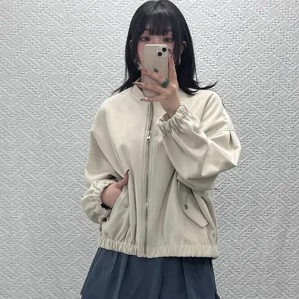 [BUNJANG] Zara Modern Chic Suede Oversized Clean Girl Jacket L / 자라 ZARA 모던시크 스웨이드 오버핏 클린걸 자켓 L C11705
