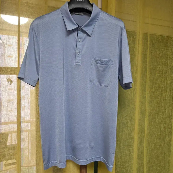 [BUNJANG] Kim Young Joo Men's Short Sleeve Pocket Polo T-Shirt / 김영주 남성 반팔 포켓 폴로티셔츠