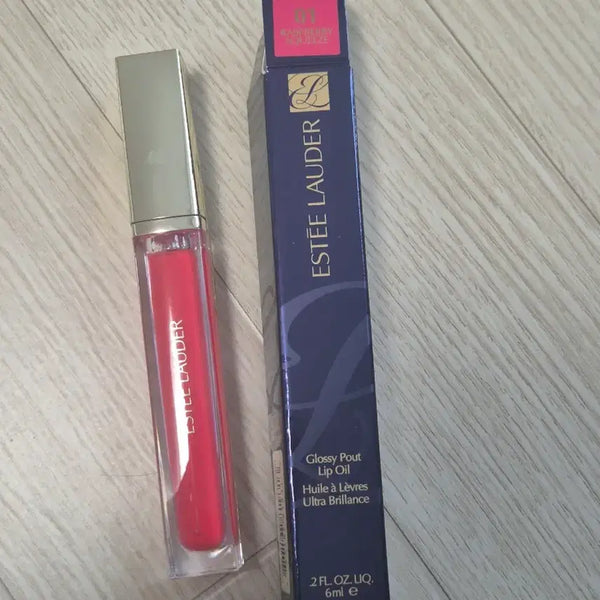 [BUNJANG] Estee Lauder Lip Oil 01 Raspberry Squeeze Sealed / 미개봉 에스티로더 립 오일 01 라즈베리 스퀴즈 + 쇼핑백