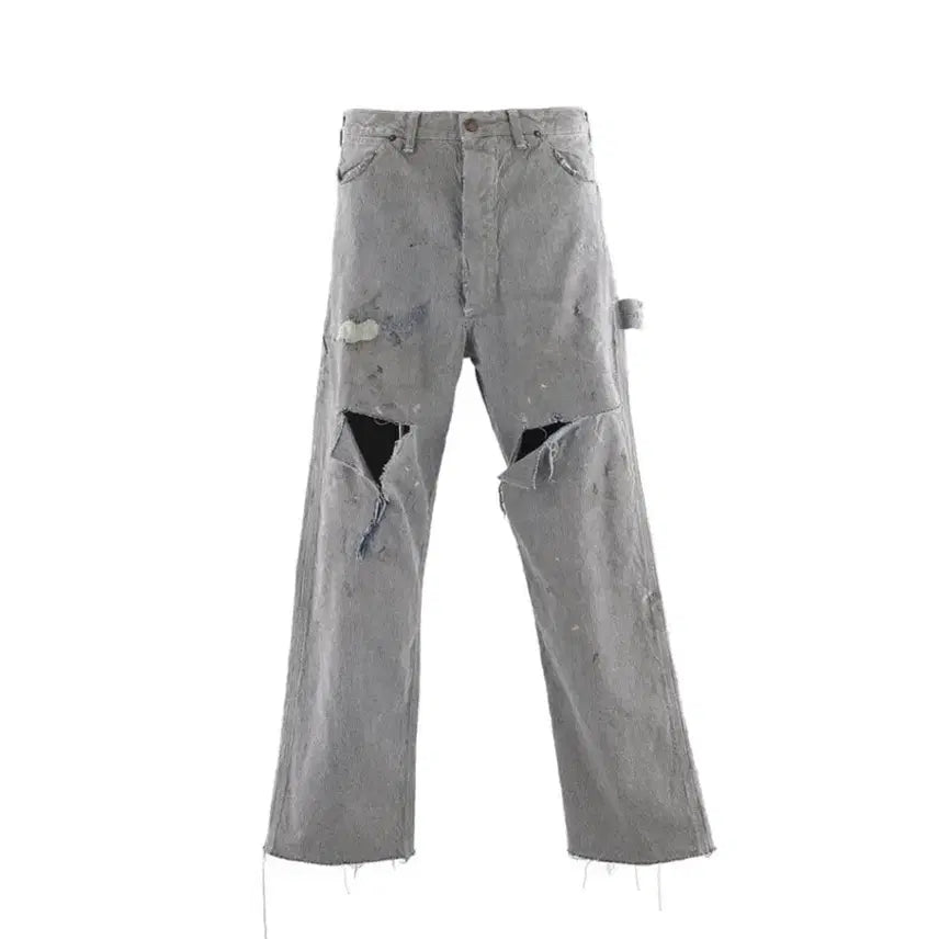 [BUNJANG] Saint Michael Hickory Denim Pants L / 세인트미카엘 히코리 팬츠 L