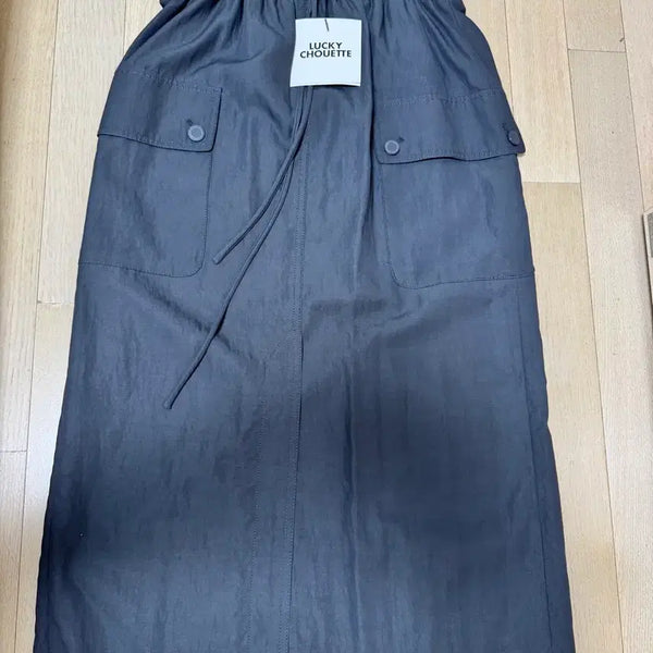 [BUNJANG] Lucky Chouette Cargo Detail Long Skirt / 럭키슈에트 일자 스커트
