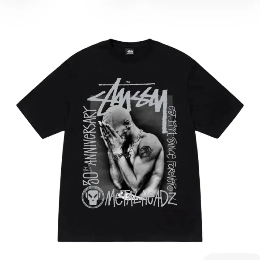 [BUNJANG] Stussy Goldie Metalheads Short Sleeve T-Shirt / 스투시 골디메탈헤즈 반팔