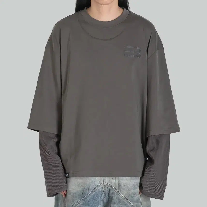 [BUNJANG] Namesake Oversized Double Sleeve T-Shirt / 네임세이크 오버사이즈 더블 슬리브 티셔츠