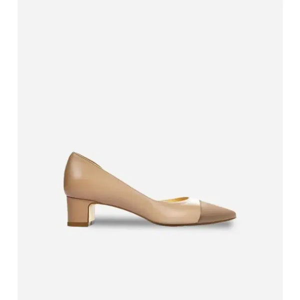 [BUNJANG] Blancso Half Moon 220 Two Beige Plain Heels / 블랑쇼 하프문 220 투베이지 플레인