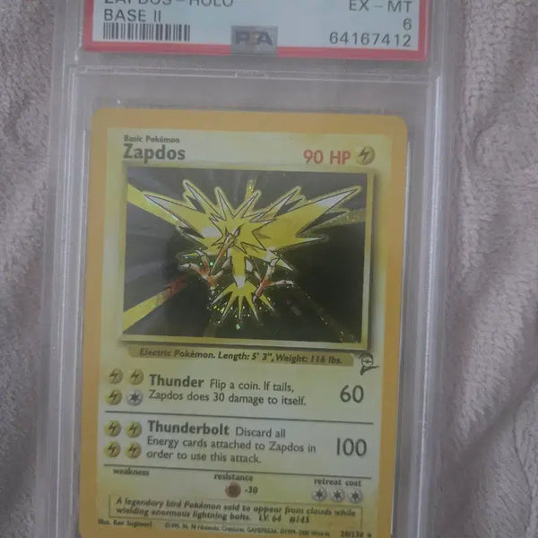 [BUNJANG] Pokemon Thunder 2000 Holo Graded Card PSA 6 / 포켓몬 카드 썬더 2000 PSA 6등급 홀로o