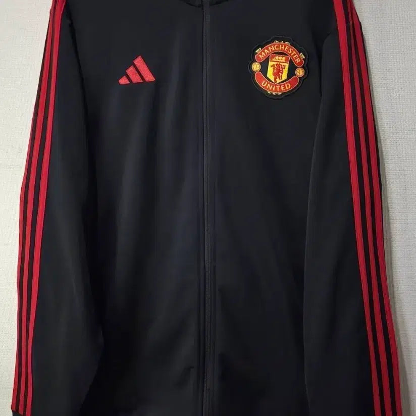 [BUNJANG] Adidas Manchester United Red & Black Track Top Jersey Zip-up / 아디다스 맨체스터 유나이티드 맨유 검빨 트랙탑 져지집업 110~115