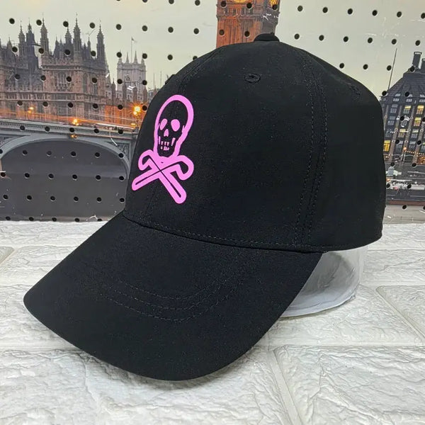 [BUNJANG] Mark &ロナ Skull Golf Cap Pink Unisex / 마크앤로나 골프모자 핑크 스컬 골프볼캡 공용 (57) KG98