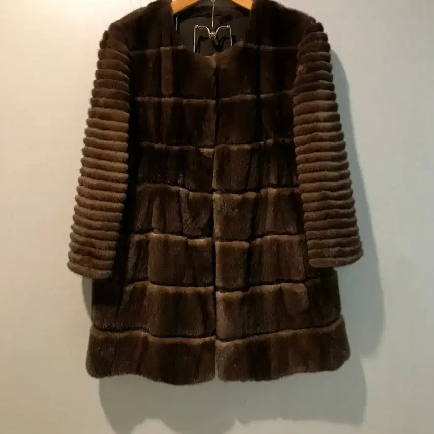 [BUNJANG] Real Whamale Mink Fur Coat / 리얼 휘메일 밍크코트