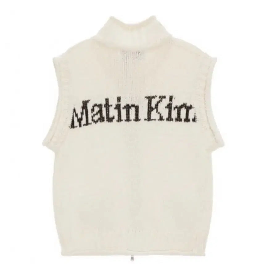 [BUNJANG] Matinkim Spell Point Knit Vest Beige / 마뗑킴 SPELL POINT KNIT VEST IN BEIGE