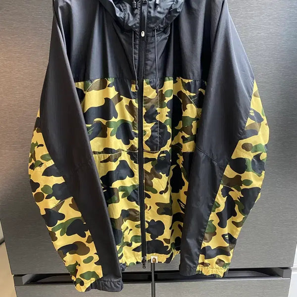 [BUNJANG] BAPE Yellow Camo Jacket Windbreaker XL / 베이프 황계카모자켓,바람막이XL 판매