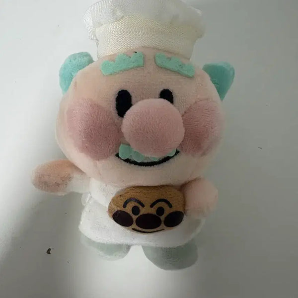 [BUNJANG] Anpanman Jam Ojisan Plush Keychain / 호빵맨 잼아저씨 인형 봉제 키링