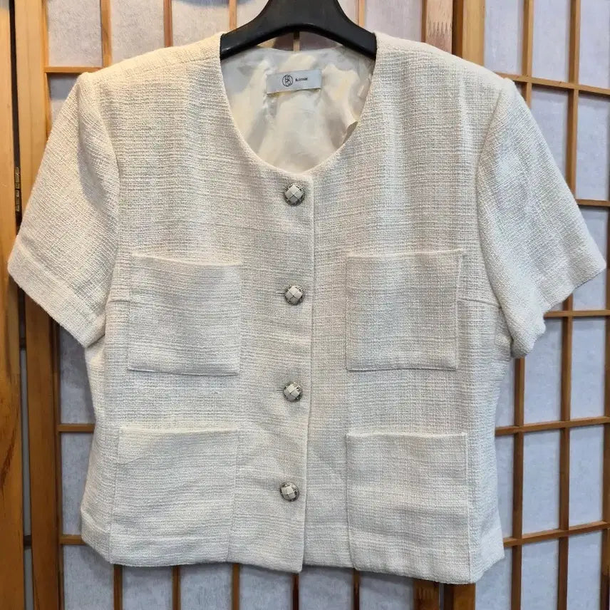 [BUNJANG] Blossom Short Sleeve Jacket Ivory / BLOSSOM  쟈켓