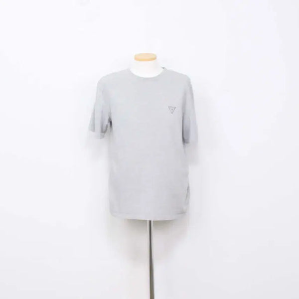 [BUNJANG] GUESS Men's Casual Round Neck Short Sleeve T-Shirt Size 100 Gray / [정품] 게스 남성 캐주얼 반팔 라운드 티셔츠 100 정인샵