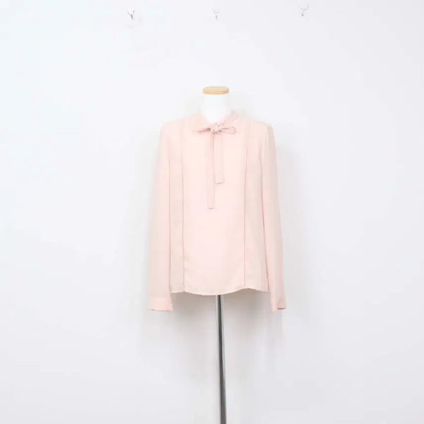[BUNJANG] Claudie Pierlot Women's Apricot Chiffon Blouse Shirt Size 36 / [정품] 끌로디피에로 여성 캐주얼 블라우스 셔츠 36 정인샵
