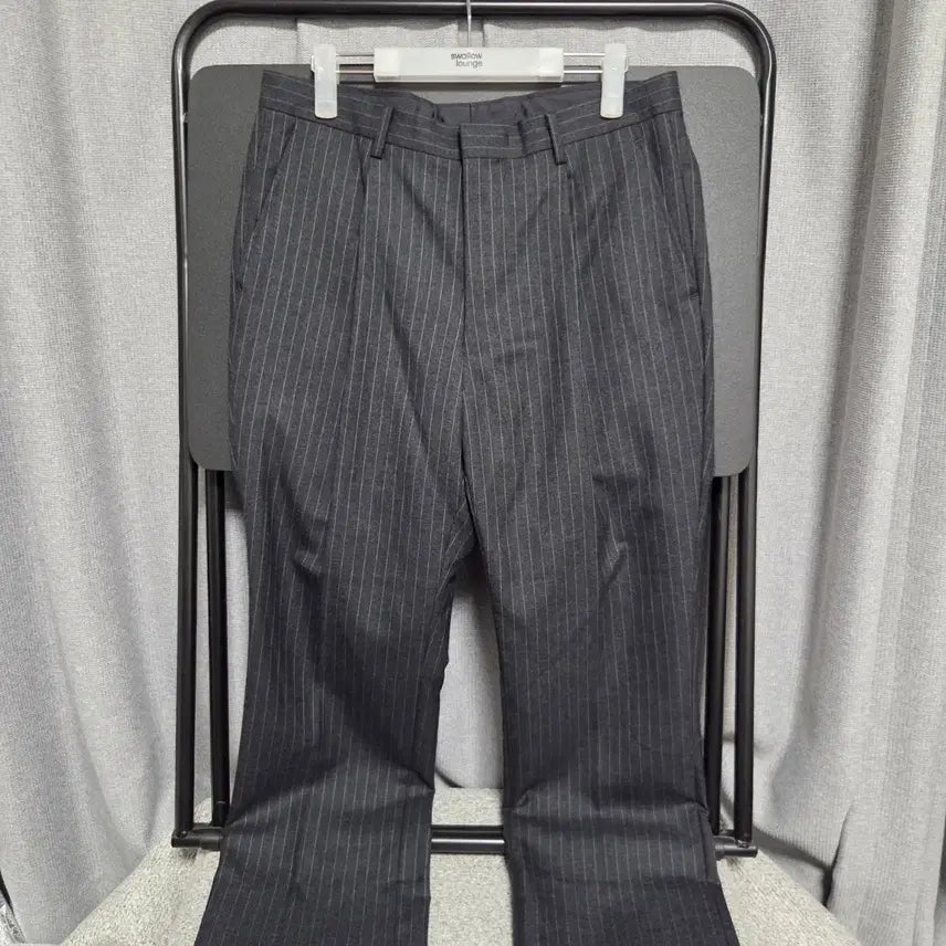 [BUNJANG] Japanese Vintage Single Pleated Stripe Slacks Pants Size 31 / Japanese vintage 원턱 슬랙스 팬츠 31