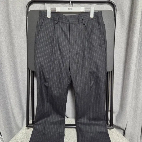 [BUNJANG] Japanese Vintage Single Pleated Stripe Slacks Pants Size 31 / Japanese vintage 원턱 슬랙스 팬츠 31