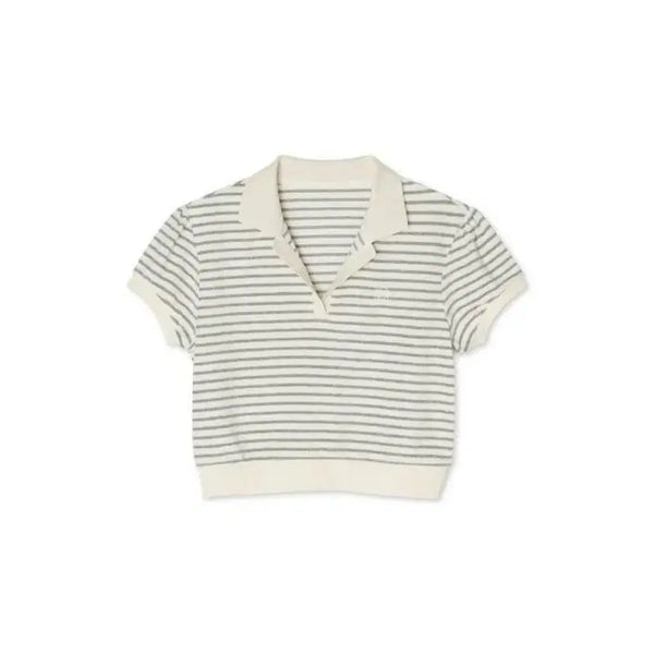 [BUNJANG] Tanatt Terry Stripe T-shirt / 타낫 테리 스트라이프 티셔츠