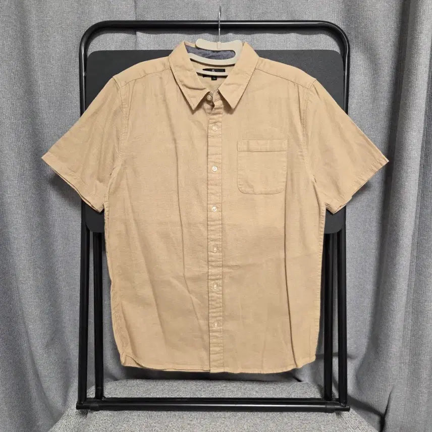 [BUNJANG] 5zip Vintage Waffle Short Sleeve Shirt M-L / 5zip 빈티지 와플 반팔 셔츠 M-L