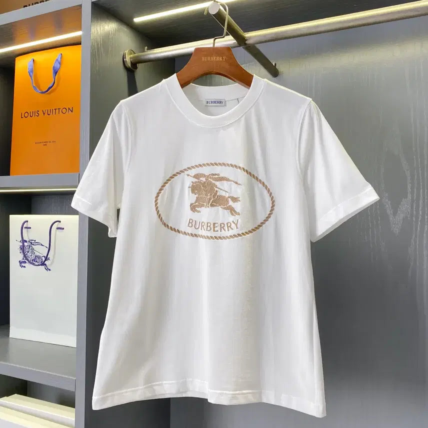 [BUNJANG] Burberry Knight Stamp Cotton T-Shirt / 버버리 나이트 스탬프 코튼 티셔츠 반팔티