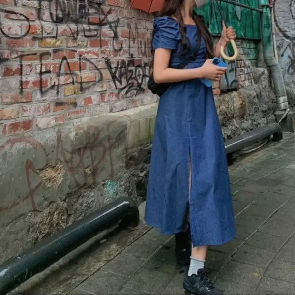[BUNJANG] Denim Long Dress / 데님 롱 원피스