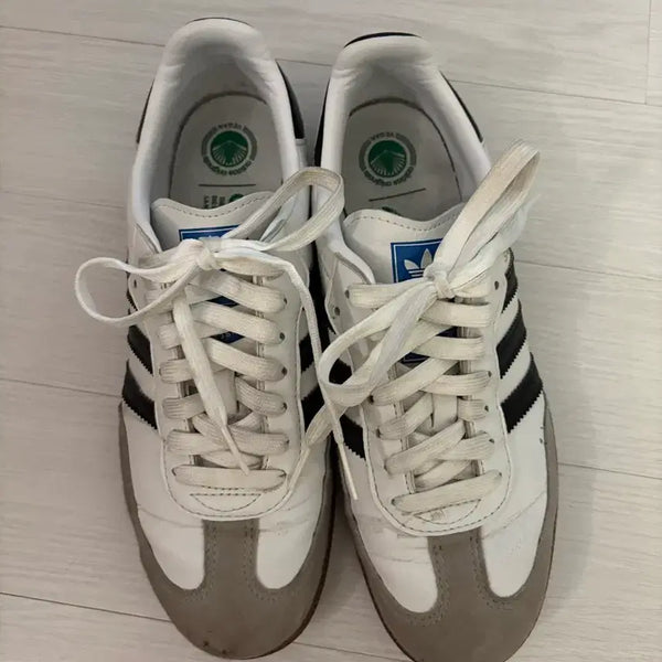[BUNJANG] Adidas Samba Vegan White Black 245 / 아디다스 삼바 비건 화이트 블랙 245