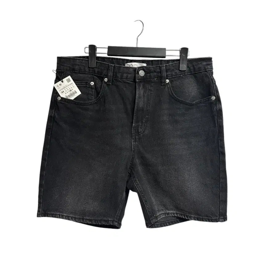 [BUNJANG] Zara 1985 Regular Fit Black Washed Denim Shorts Size 34 / (새상품) 자라 1985 레귤러핏 블랙 워싱 데님 쇼츠 34size