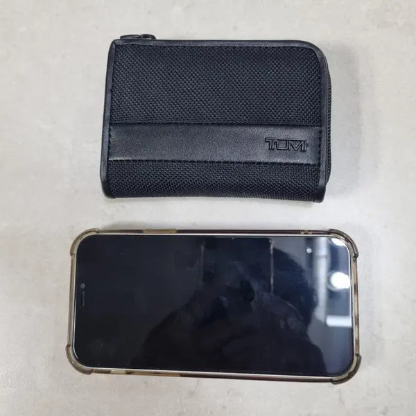 [BUNJANG] Tumi Black Zipper Card Holder / TUMI 투미 블랙 지퍼 카드지갑