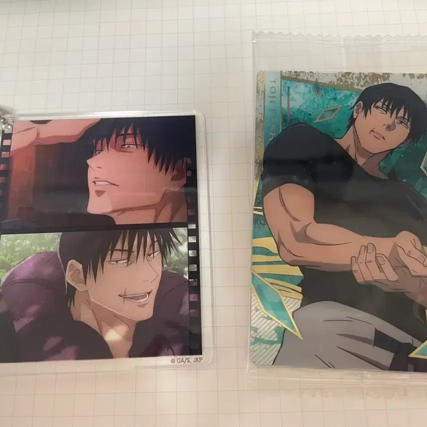 [BUNJANG] Jujutsu Kaisen Toji Fushiguro Wafer Card & Acrylic Keyring / [주술회전] 웨이퍼 웨하스 카드 후시구로 토우지 포토카드 아크릴 키링