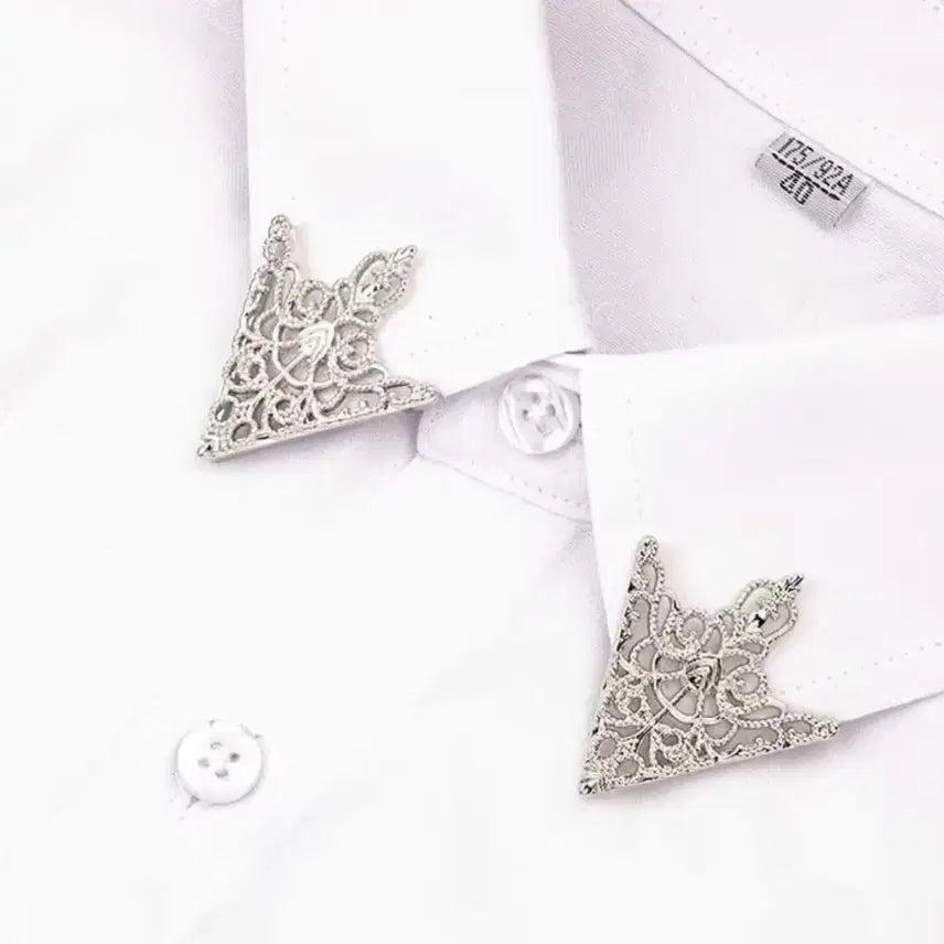 [BUNJANG] Lace Collar Pin Shirt Decoration / 레이스 칼라핀 셔츠 깃 장식