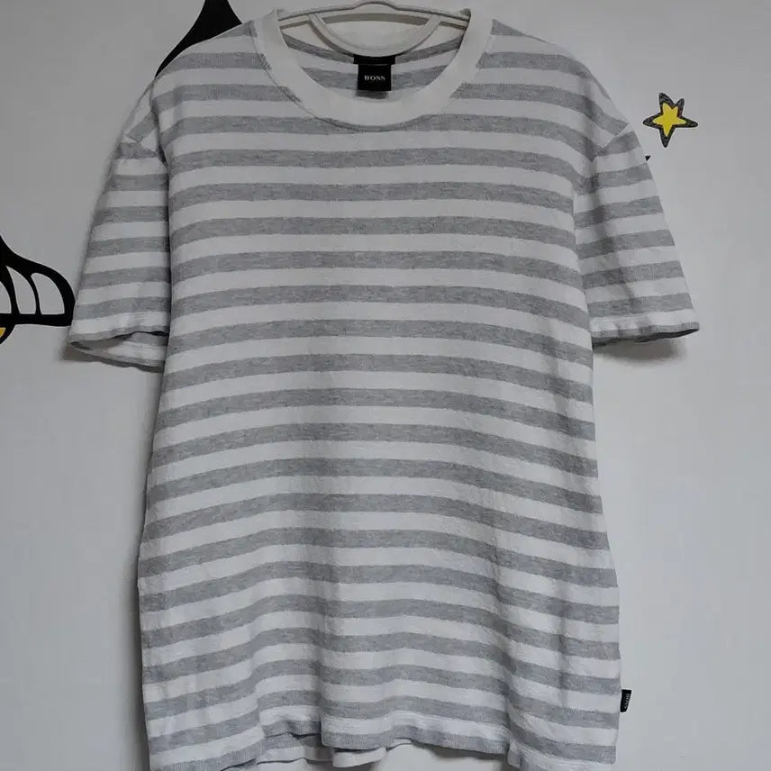 [BUNJANG] Hugo Boss Tiburt 104 Stripe Short Sleeve T-Shirt / [정품/95] 휴고BOSS Tiburt 104 스트라이프 반팔 티셔츠