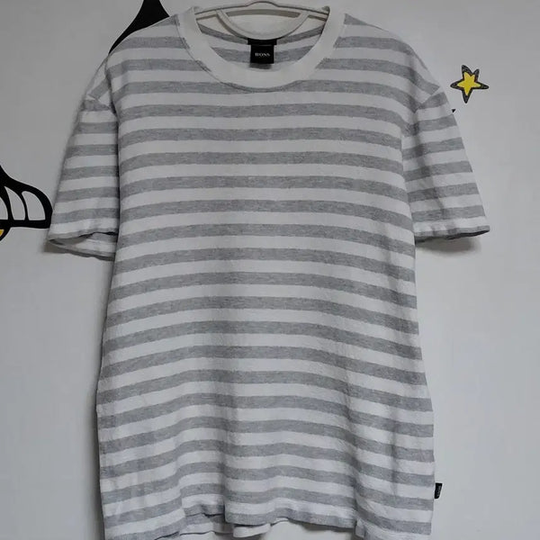 [BUNJANG] Hugo Boss Tiburt 104 Stripe Short Sleeve T-Shirt / [정품/95] 휴고BOSS Tiburt 104 스트라이프 반팔 티셔츠