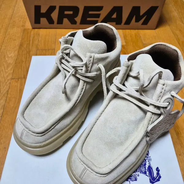 [BUNJANG] Burberry Suede Creeper Mid Sneakers / 버버리 스웨이드 크리퍼미드 41