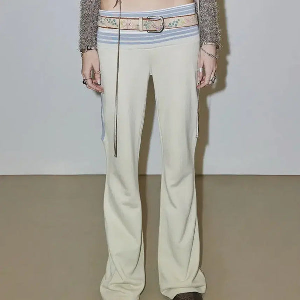 [BUNJANG] Sculptor Cut-Out Stripe Sweatpants / 스컬프터 컷아웃 스트라이프 스웻 팬츠