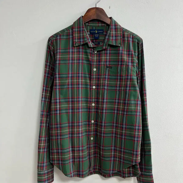 [BUNJANG] Polo Ralph Lauren Green Tartan Check Shirt / 랄프로렌 그린 타탄 체크 셔츠