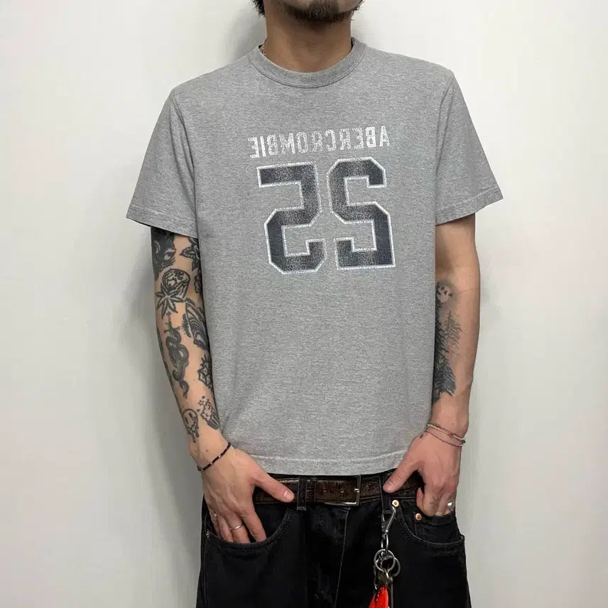 [BUNJANG] Abercrombie Vintage Y2K Short Sleeve T-Shirt / Abercrombie 아베크롬비 y2k 빈티지 반팔티셔츠