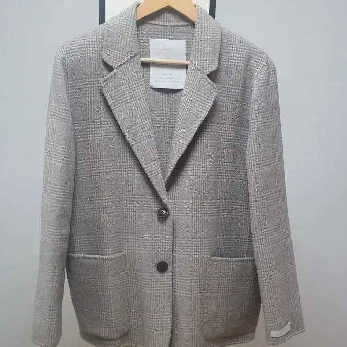 [BUNJANG] Basil Wool Check Handmade Jacket / basil 울 체크 핸드메이드 자켓