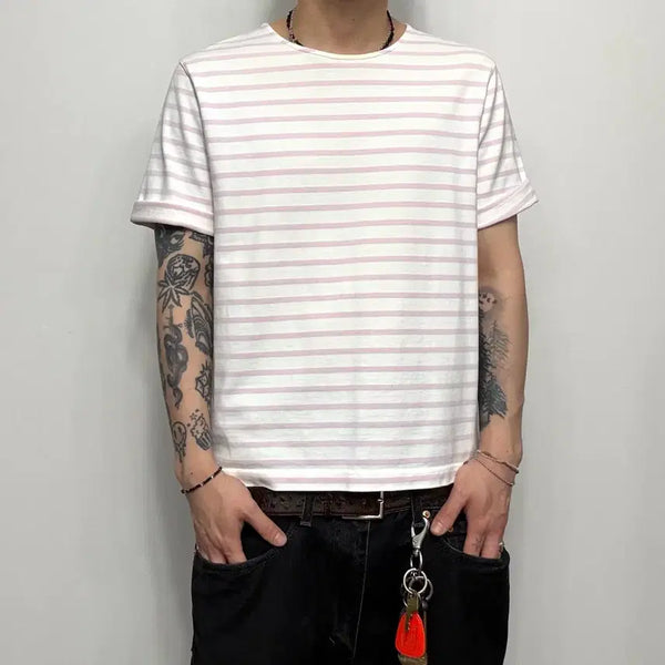 [BUNJANG] COS Striped Short Sleeve T-Shirt / COS 코스  스트라이프 반팔티셔츠