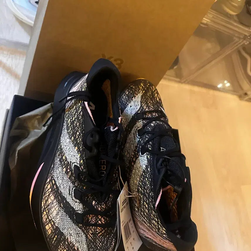 [BUNJANG] Adidas Adizero Black Running Shoes (240) / 240 아디다스 아디제로 블랙 런닝화