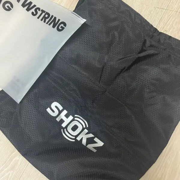 [BUNJANG] Shokz Drawstring Bag Black / [미사용 새상품] 샥즈 드로우 스트링백 러닝 등산 운동 가방 블랙